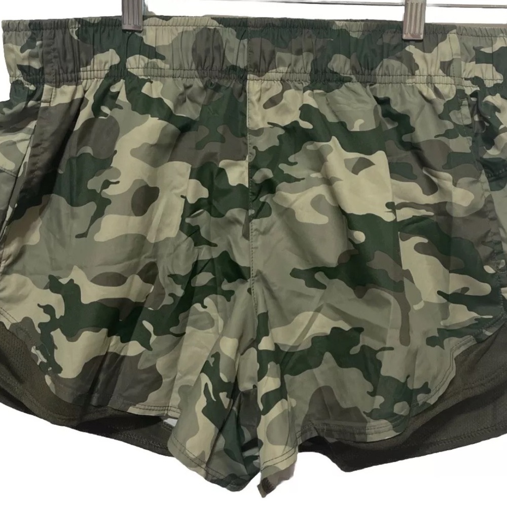 Camo Print Athletic Shorts